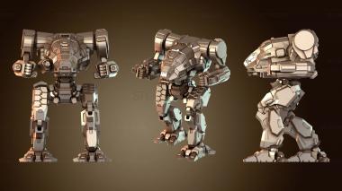 3D модель Мехи Цестус Янг (STL)