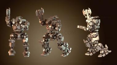 3D model Mechs LRM Chop (STL)
