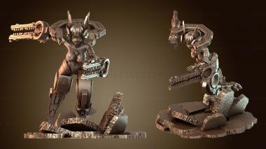 3D мадэль Меган Меха Герлз (STL)