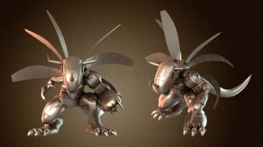 3D мадэль Металгреймон и Греймон Мгреймон (STL)