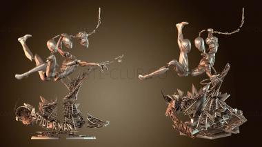 3D мадэль Майлз Моралес и статуя бюста (STL)