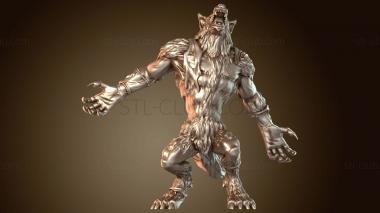 3D model Minatures Werewolf Alternate (STL)