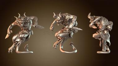 3D модель Озорные черти с кинжалами (STL)