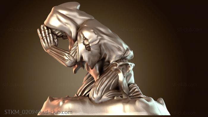 Статуэтки герои, монстры и демоны Monk Statueprayer