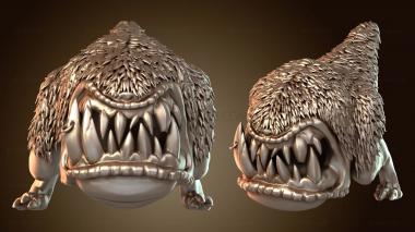 3D model Mouth monsters Furry mouth (STL)