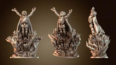 3D model Necromancien dans les flammes (STL)
