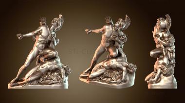 3D model Nisus et Euryale Jean Baptiste Roman Louvre Paris France (STL)
