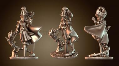 3D модель Благородный эльф, парящий маг (STL)