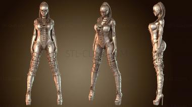 3D модель NSFW африканская готическая девушка (STL)