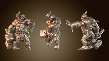 3D model Ogre Zombie Hammer (STL)