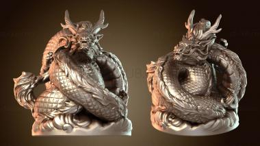 3D мадэль Восточный дракон (STL)