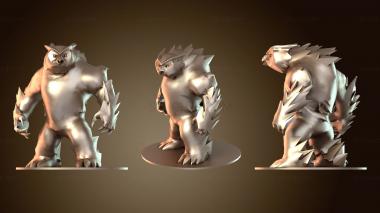 3D мадэль Сова-медведь на продажу (STL)