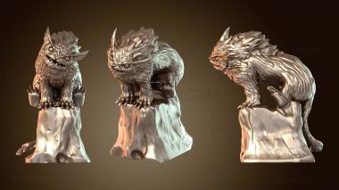 3D model Owlcat Sitting Serene (STL)