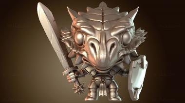 3D мадэль Паладин Драконорожденный (STL)