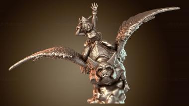 3D model Pig Flying Mount Cloud Heroic (STL)