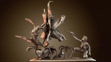 3D model Plants and Miss Galacti Alien (STL)