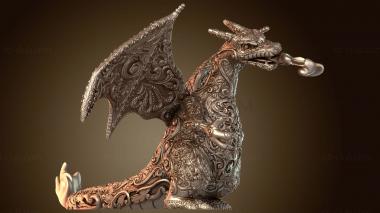 3D модель Poke Deluxe Charizard With Flame (STL)