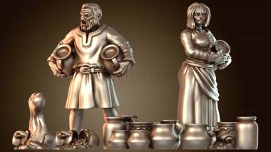 3D мадэль Горшки женские (STL)