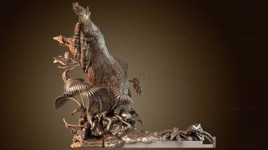 3D model Predator and Dutch Diorama One (STL)