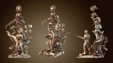 3D модель Хищник и вариант голландской диорамы (STL)