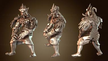 3D мадэль Жрец-всадник Дирогорн Маунт Занд Тролль (STL)