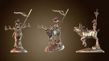 3D model Princess Nave Hero Khra on Stag (STL)