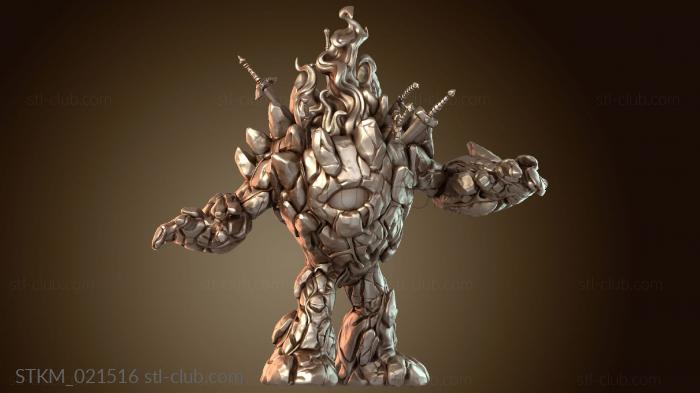 Статуэтки герои, монстры и демоны Пламя Пироголема