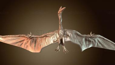 3D модель Кетцалькоатль летающий главный (STL)