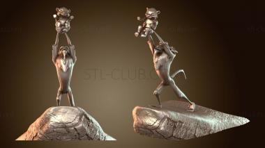3D model Rafiki and Simba (STL)