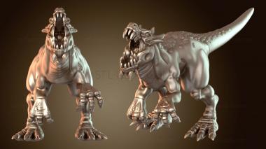 3D модель Хищные динозавры Ревностные (STL)