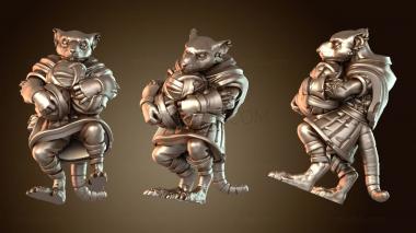 3D model Ratmen Catapult Crew Female (STL)