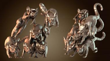 3D model Ratmen Giant Sw Rat Sw Swarm (STL)