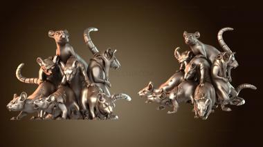 3D мадэль Крысолюди Гигантские, Крысиные, Стремительные (STL)