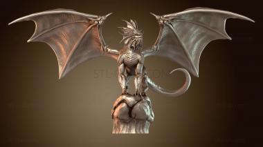 3D model Red Dragon Guild Leader Gargantuan (STL)