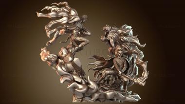 3D model Rengoku vs Akaza (STL)