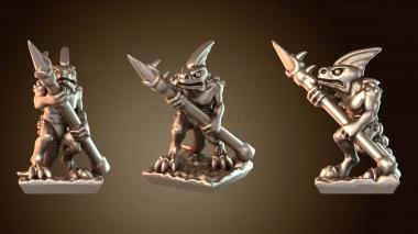 3D model Reptilian Fire Lizard Savage (STL)