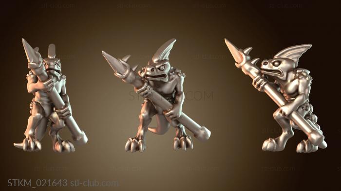 Статуэтки герои, монстры и демоны Рептильный огненный ящер мифический