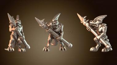 3D мадэль Рептильный огненный ящер мифический (STL)