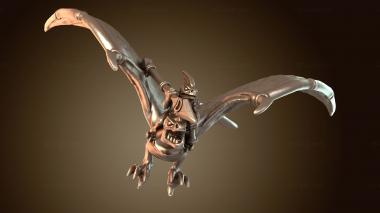 3D модель Пеший герой-рептилоид (STL)