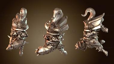 3D model Rider Death Rider Horse Brutal (STL)