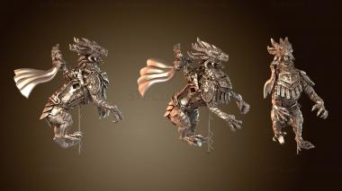 3D мадэль Всадник Дракон (STL)