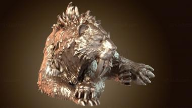 3D model Sabretooth Tiger (STL)