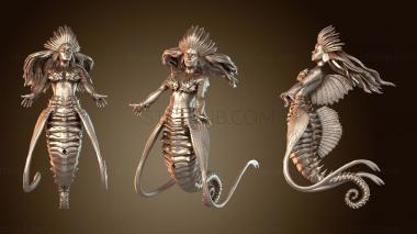 3D модель Морской конек Русалка Якорь (STL)