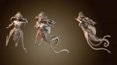3D model Seahorse Mermaid Swimming (STL)