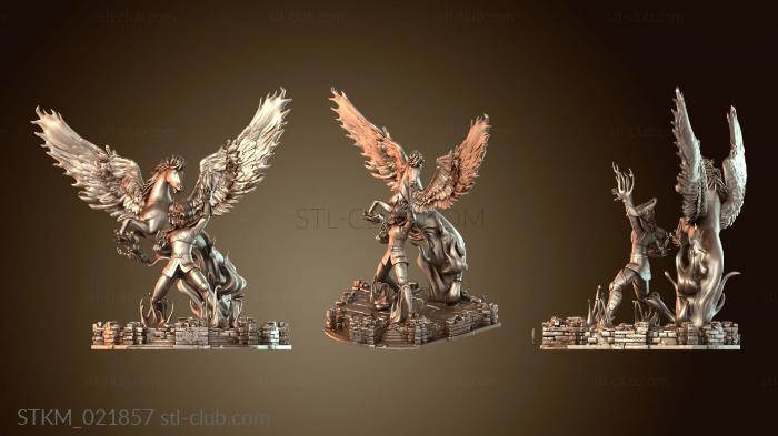 Статуэтки герои, монстры и демоны Сейя и Пегасо Спина Космос Нога