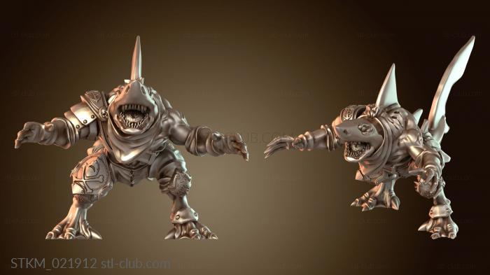 Статуэтки герои, монстры и демоны Акула Ящерица Лазурь