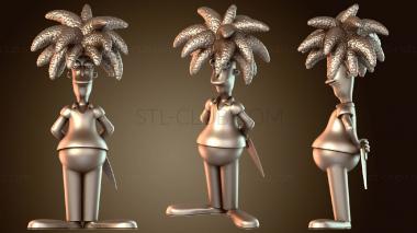 3D model Sideshow Bob Colored Brown (STL)