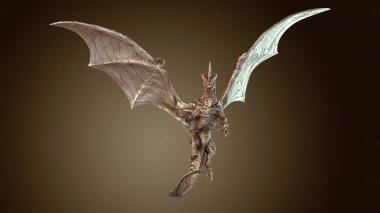 3D model Silver Dragon Highborne (STL)