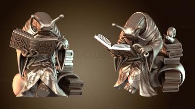 3D model Snail Mage Reading (STL)