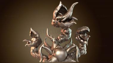 3D model Snapping Plant Triple (STL)